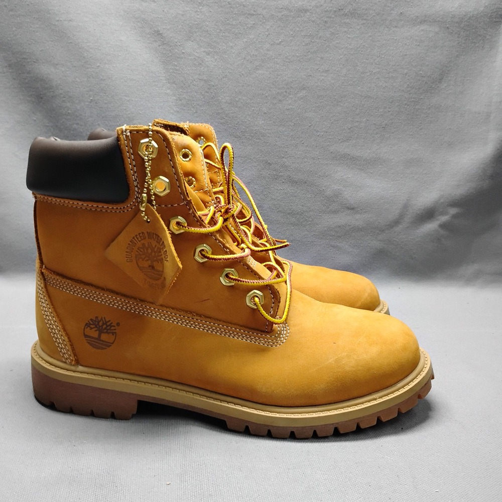 Timberland 6 Inch Premium Waterproof Boot Wheat Nubuck 12909 Womens Size 6
